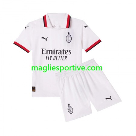 Completo Calcio AC Milan Bambino Divisa Trasferta 2024-2025